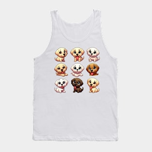 Cute Puppys Labradors Tank Top